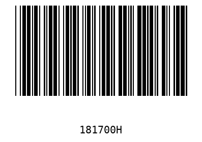 Barra Código 181700
