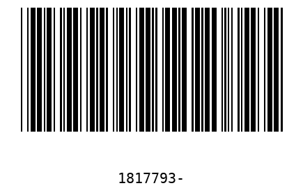 Bar code 1817793