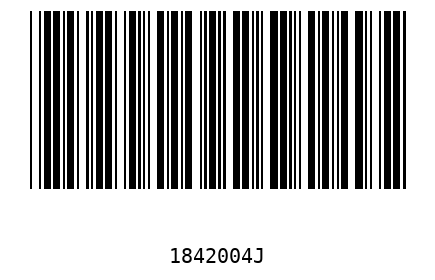 Bar code 1842004