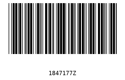 Bar code 1847177