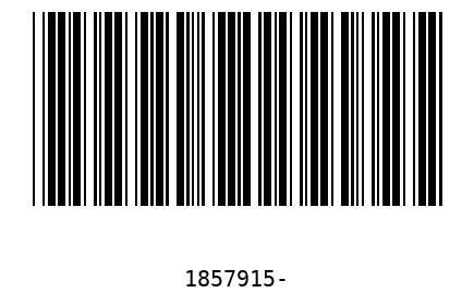 Bar code 1857915