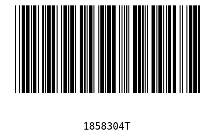 Bar code 1858304