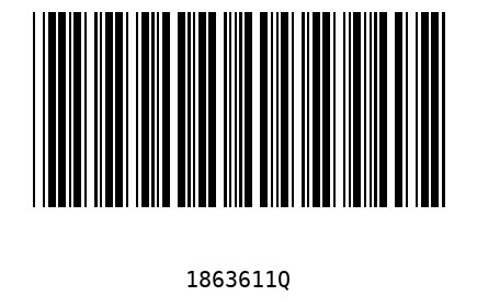 Bar code 1863611