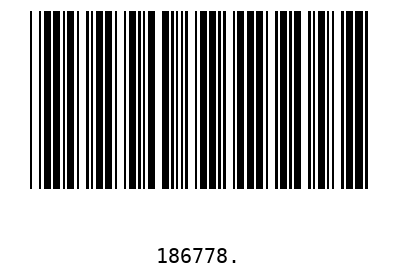 Bar code 186778