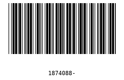 Bar code 1874088