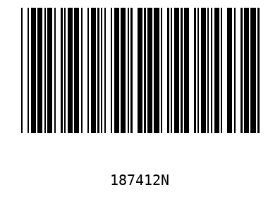 Bar code 187412