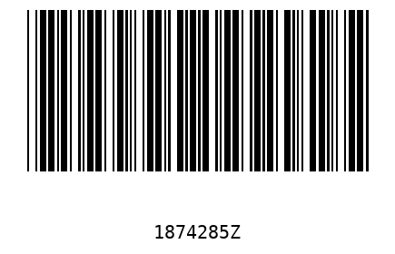 Bar code 1874285