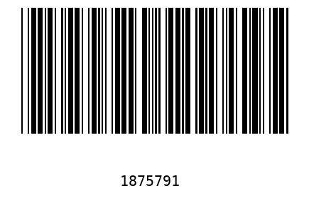 Bar code 1875791