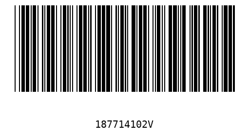 Barcode 187714102