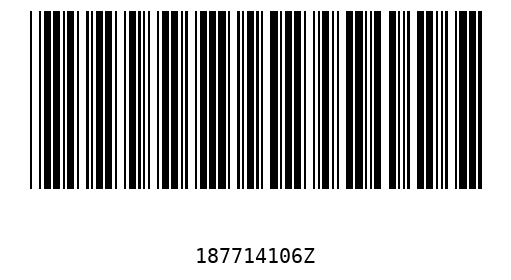 Barcode 187714106