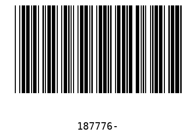 Bar code 187776