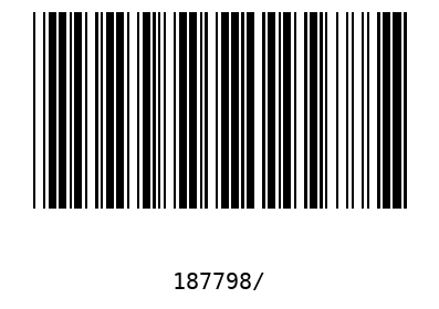 Barcode 187798