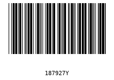 Bar code 187927