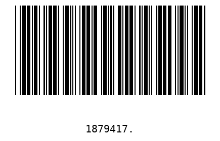 Barra Código 1879417