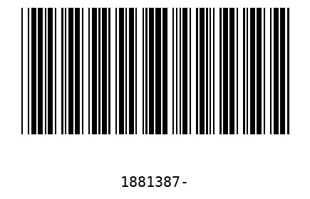 Bar code 1881387