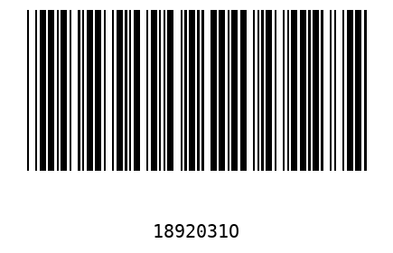 Bar code 1892031