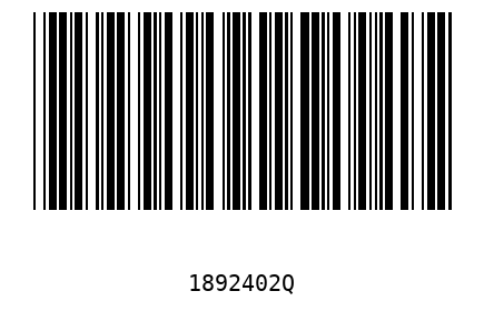 Bar code 1892402