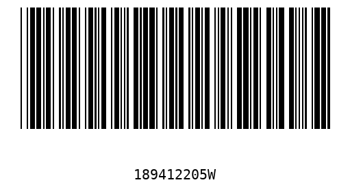 Barcode 189412205
