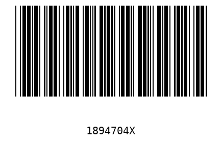 Barra Código 1894704