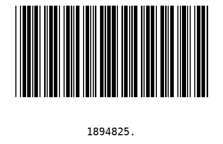 Bar code 1894825