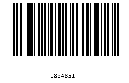 Bar code 1894851