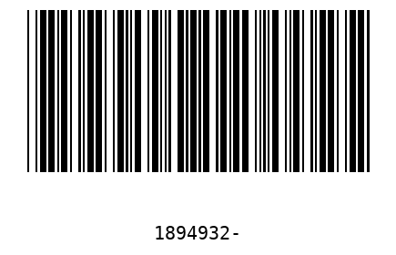 Barra Código 1894932
