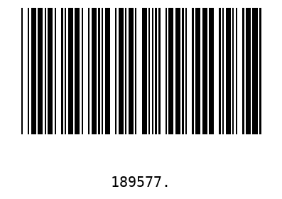 Barcode 189577