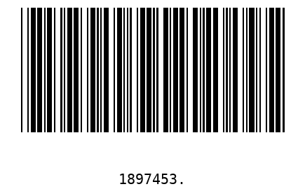 Bar code 1897453