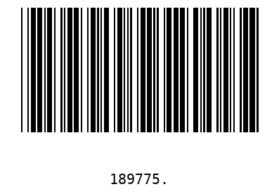 Barcode 189775