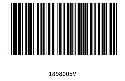 Bar code 1898005