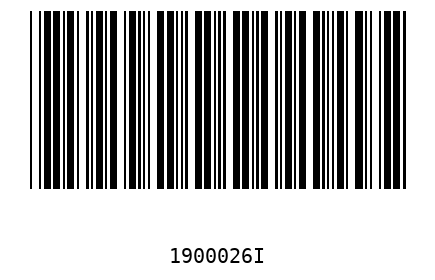 Bar code 1900026