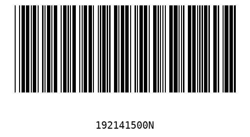 Barcode 192141500