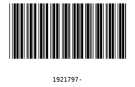 Bar code 1921797