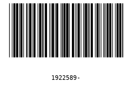 Bar code 1922589