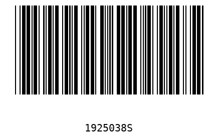 Bar code 1925038