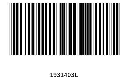 Bar code 1931403