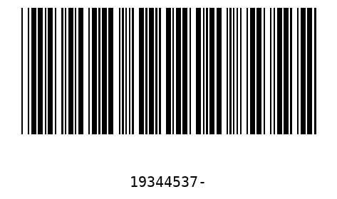 Bar code 19344537