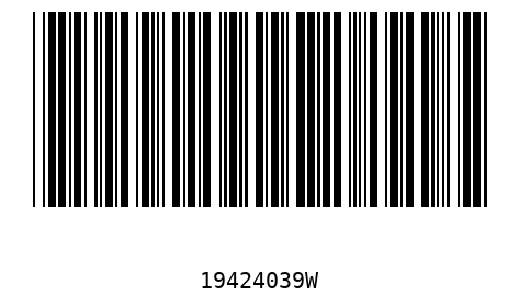 Bar code 19424039