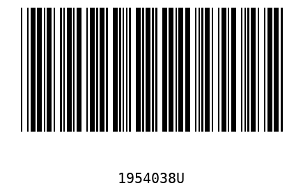 Bar code 1954038