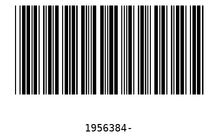 Bar code 1956384