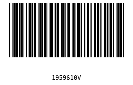 Bar code 1959610