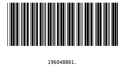 Bar code 196048801