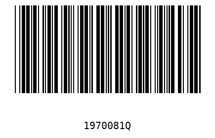 Barra Código 1970081