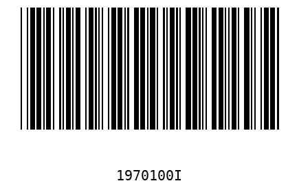 Bar code 1970100