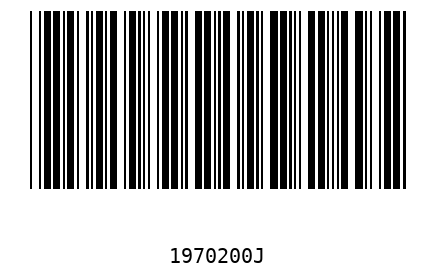 Barra Código 1970200