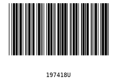 Bar code 197418