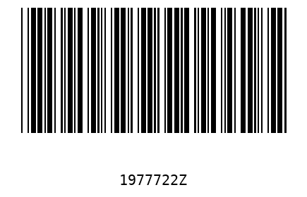 Bar code 1977722
