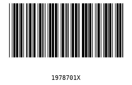 Bar code 1978701