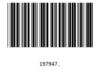 Barcode 197947