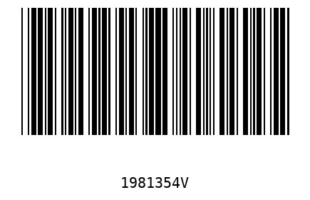 Barra Código 1981354